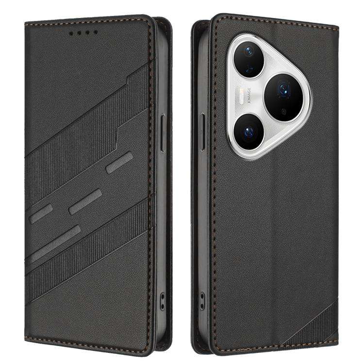 For Huawei Pura 80 Pro+ Embossed Multi-functional Wallet Retro Leather Phone Case(Black)