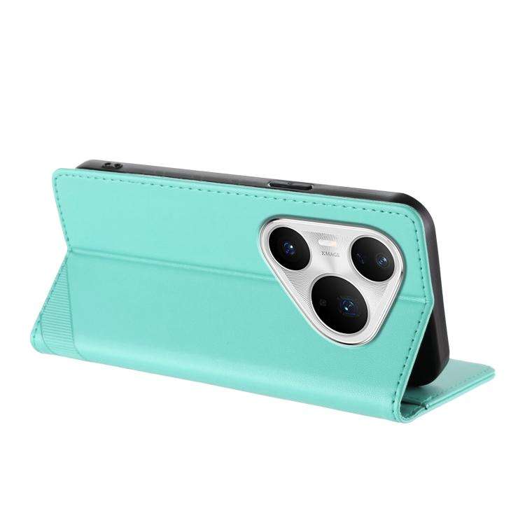 For Huawei Pura 80 Pro+ Embossed Multi-functional Wallet Retro Leather Phone Case(Mint Green)