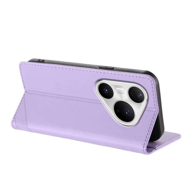 For Huawei Pura 80 Pro+ Embossed Multi-functional Wallet Retro Leather Phone Case(Light Purple)