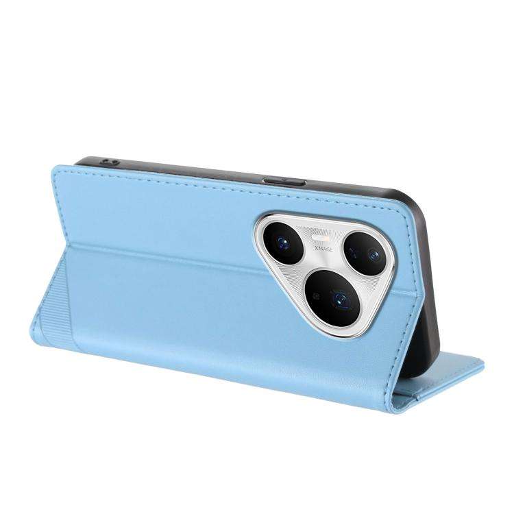 For Huawei Pura 80 Pro+ Embossed Multi-functional Wallet Retro Leather Phone Case(Light Blue)