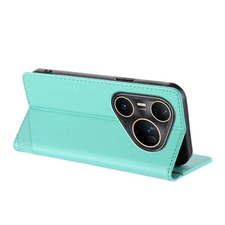 For Huawei Pura 80 Pro Ultra Embossed Multi-functional Wallet Retro Leather Phone Case(Mint Green)
