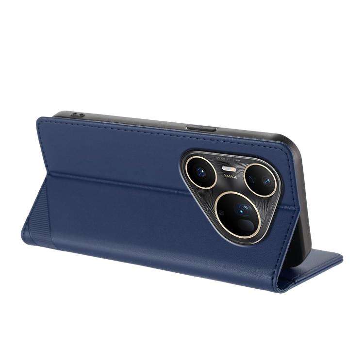 For Huawei Pura 80 Pro Ultra Embossed Multi-functional Wallet Retro Leather Phone Case(Dark Blue)