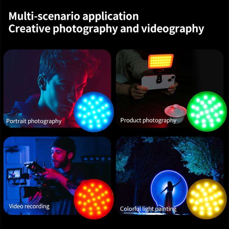 GZ-669 Full Color Round Portable Pocket Fill Light(RGB Light)
