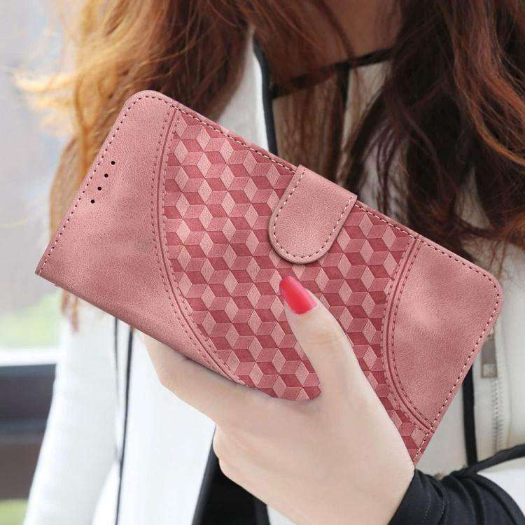 For TCL 60R 5G YX0060 Elephant Head Embossed Phone Leather Case with Lanyard(Pink)