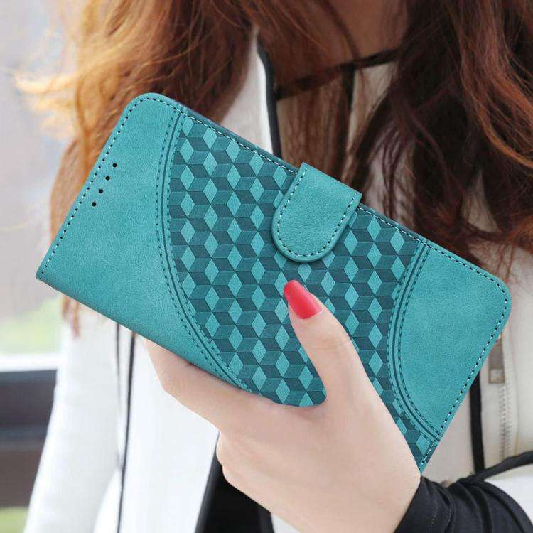 For TCL 60R 5G YX0060 Elephant Head Embossed Phone Leather Case with Lanyard(Light Blue)