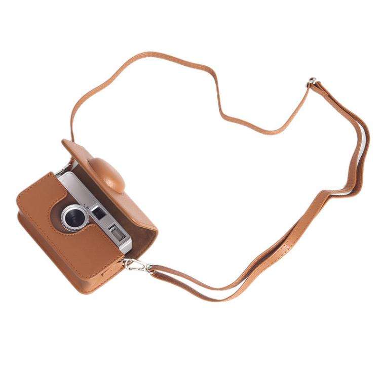 For Kodak EKTAR H35 / F501 / F9 Full Body Leather Camera Case Bag with Strap(Pink)