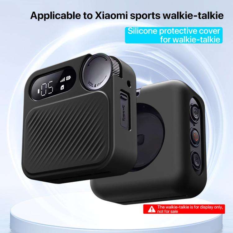 For Xiaomi Sports Walkie Talkie Silicone Protective Case(Black)