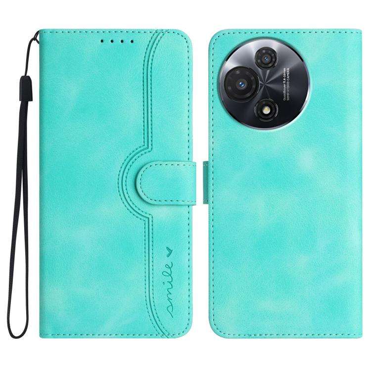 For TCL 60R 5G Heart Pattern Skin Feel Leather Phone Case(Light Blue)