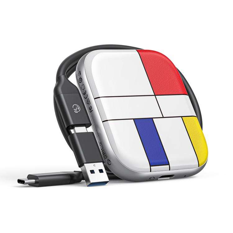 ORICO-H5 2.5 inch Mondrian-Inspired Portable Type-C External SSD, Memory:2TB