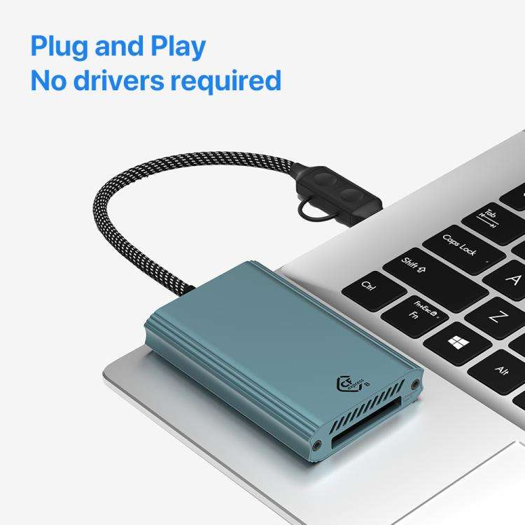 Type-C / USB to CFexpress Type-B Card Reader(Green)