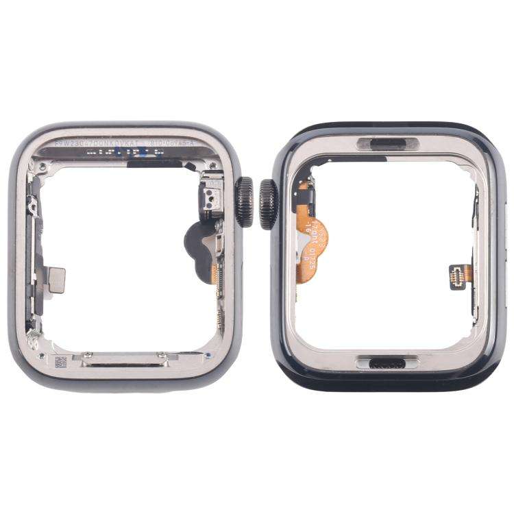 For Apple Watch Series 5 40mm LTE Graphite Steel Middle Frame Bezel Plate with Crown Spin Axis Fl...