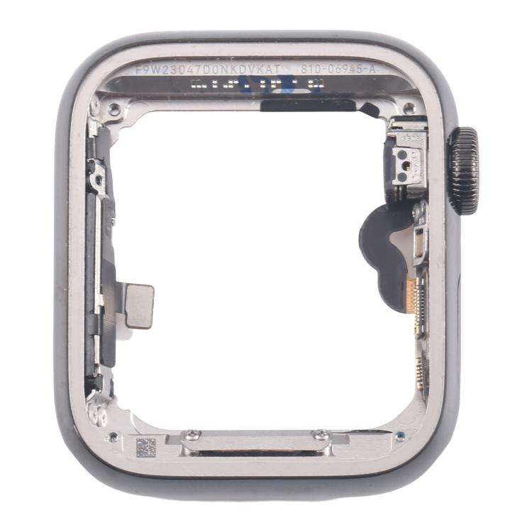 For Apple Watch Series 5 40mm LTE Graphite Steel Middle Frame Bezel Plate with Crown Spin Axis Fl...