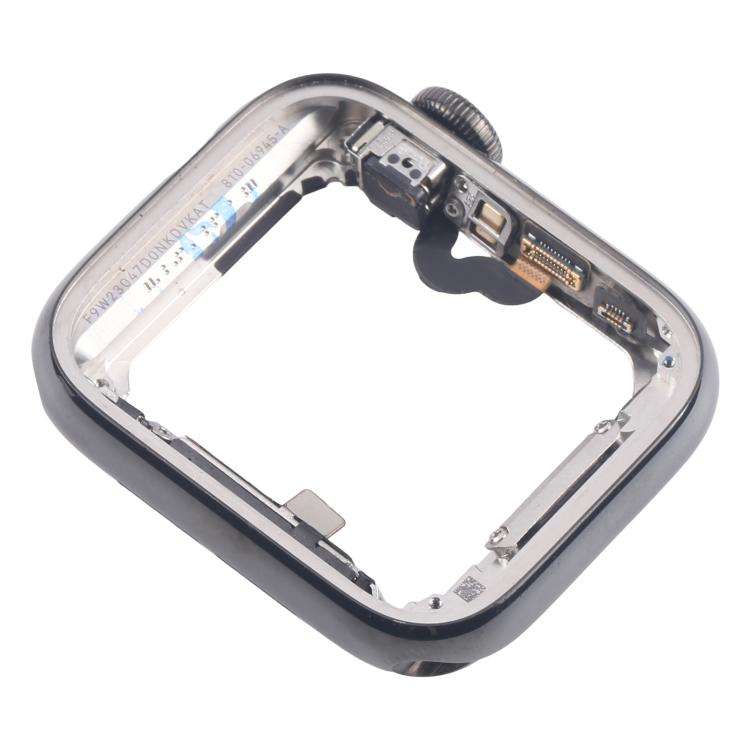 For Apple Watch Series 5 40mm LTE Graphite Steel Middle Frame Bezel Plate with Crown Spin Axis Fl...
