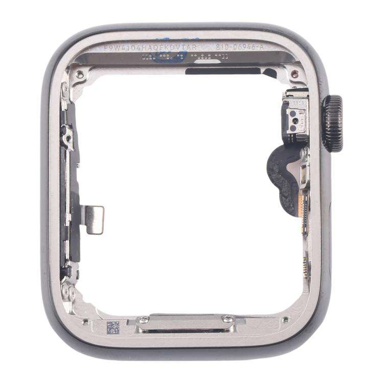 For Apple Watch Series 4 44mm LTE Graphite Steel Middle Frame Bezel Plate with Crown Spin Axis Fl...