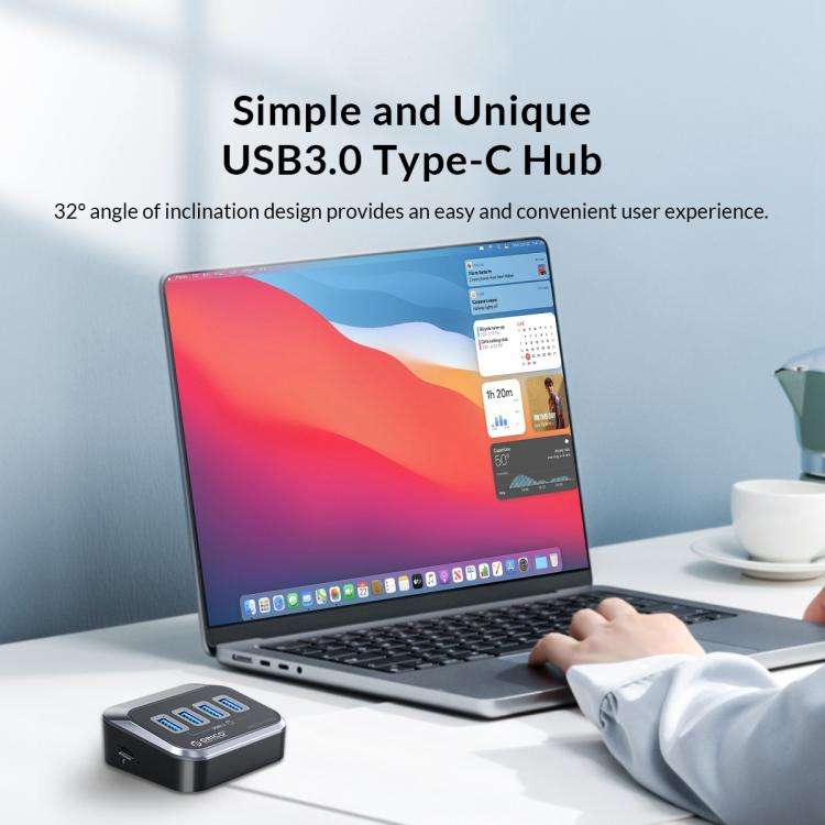 ORICO M3U3-4A 4 in 1 Type-C to USB 3.2 Docking Hub(Black)