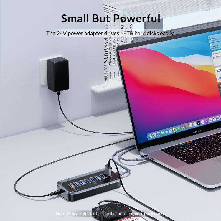 ORICO M3U3-4A 4 in 1 Type-C to USB 3.2 Docking Hub(Black)