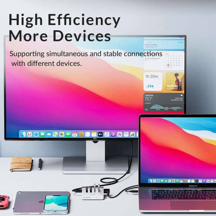 ORICO M3U7-G2 7 in 1 Type-C to USB 3.2 Docking Hub(Silver)