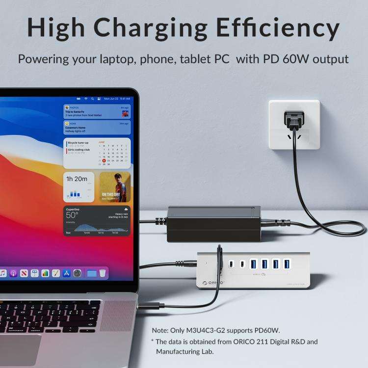 ORICO M3U7-G2 7 in 1 Type-C to USB 3.2 Docking Hub(Silver)