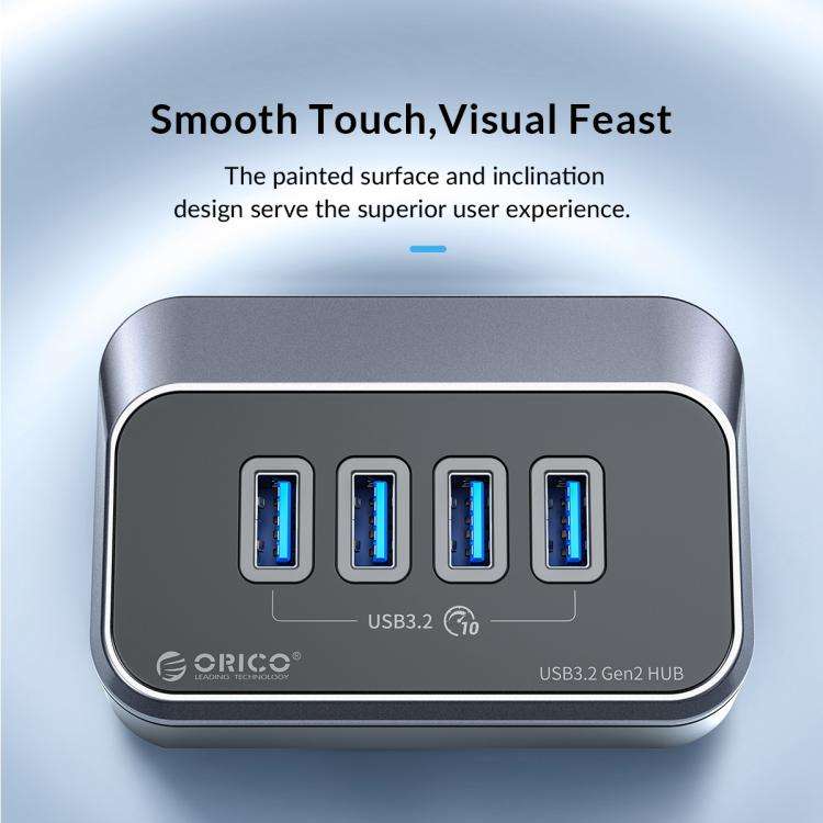 ORICO M32A2C-G2 4 in 1 Type-C to Dual Type-C and Dual USB3.2 Docking Hub(Black)