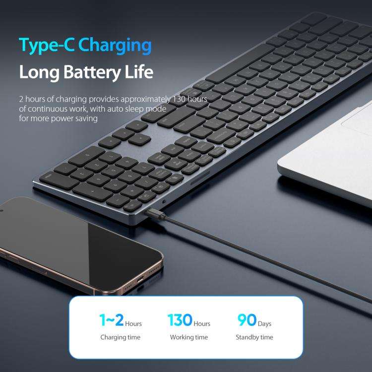 DUX DUCIS LK Series Portable Universal Wireless Keyboard(Black)