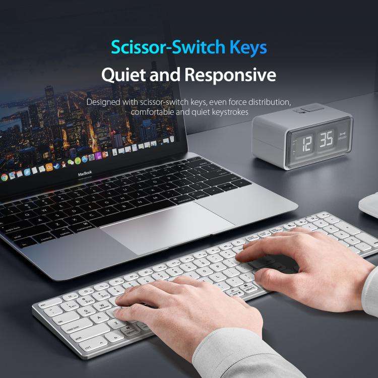 DUX DUCIS LK Series Portable Universal Wireless Keyboard(White)