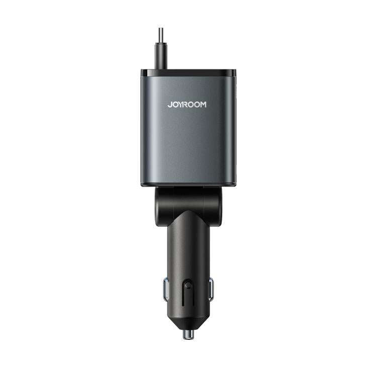 JOYROOM JR-CCL07 3 in 1 Retractable Car Charger(Dark Gray)