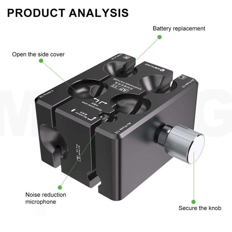 Mijing MP-11 Earphone Repair Fixture for AirPods 1 / 2 / 3 / AirPods Pro 1 / 2