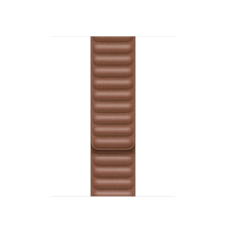 For Apple Watch Series 9&8&7 41mm / SE 3&SE 2&6&SE&5&4 40mm / 3&2&1 38mm Leather Watch Band(Brown)