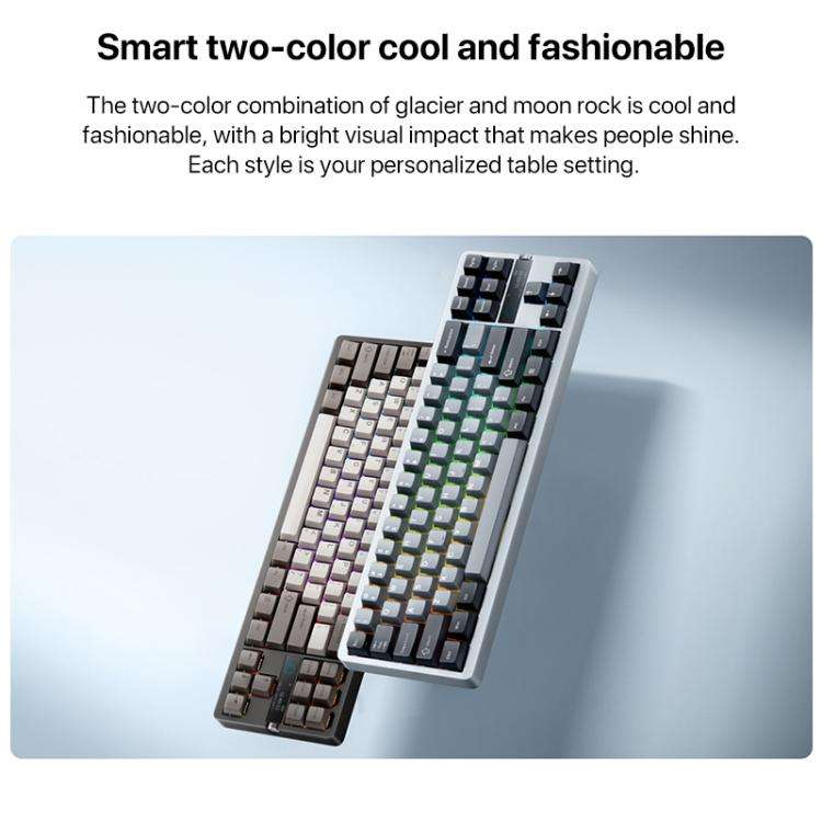 Xiaomi Mechanical Keyboard MK71 Pro Wired / 2.4G / Bluetooth Triple Mode Gaming Keyboard(Moon Rock)
