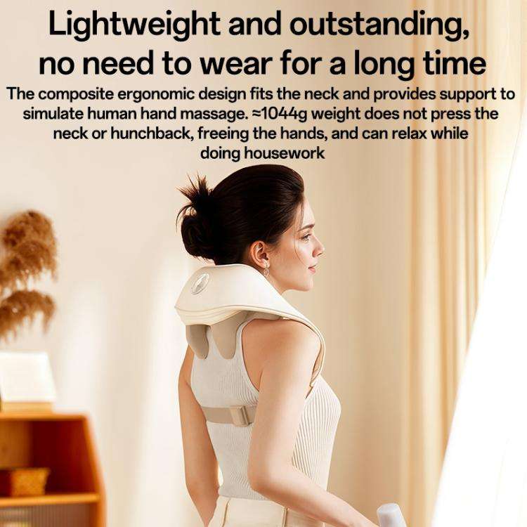 Yesido MG11 3 Modes Adjustable Width Neck and Shoulder Massager(White)