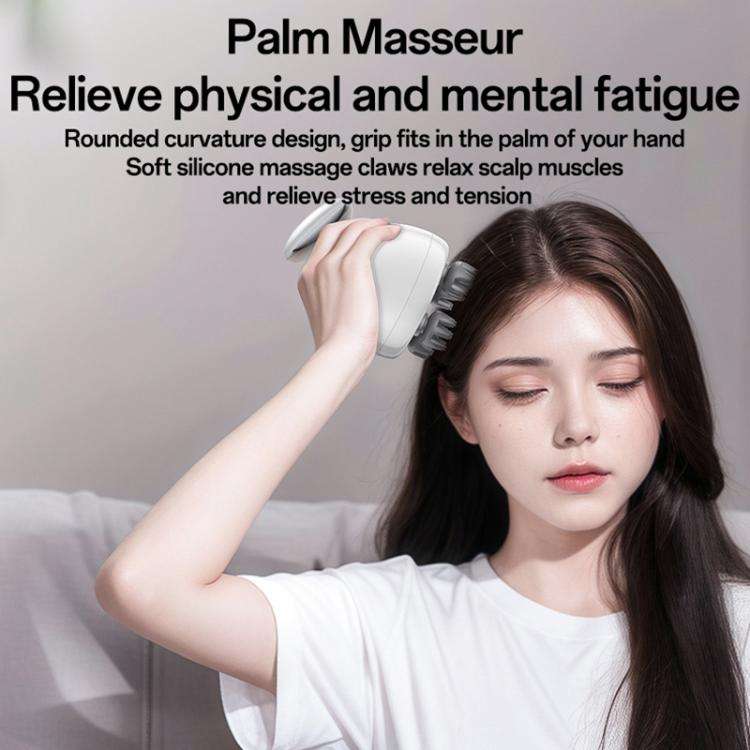 Yesido MG12 IPX7 Waterproof Intelligent Head Massager Care Instrument(White)