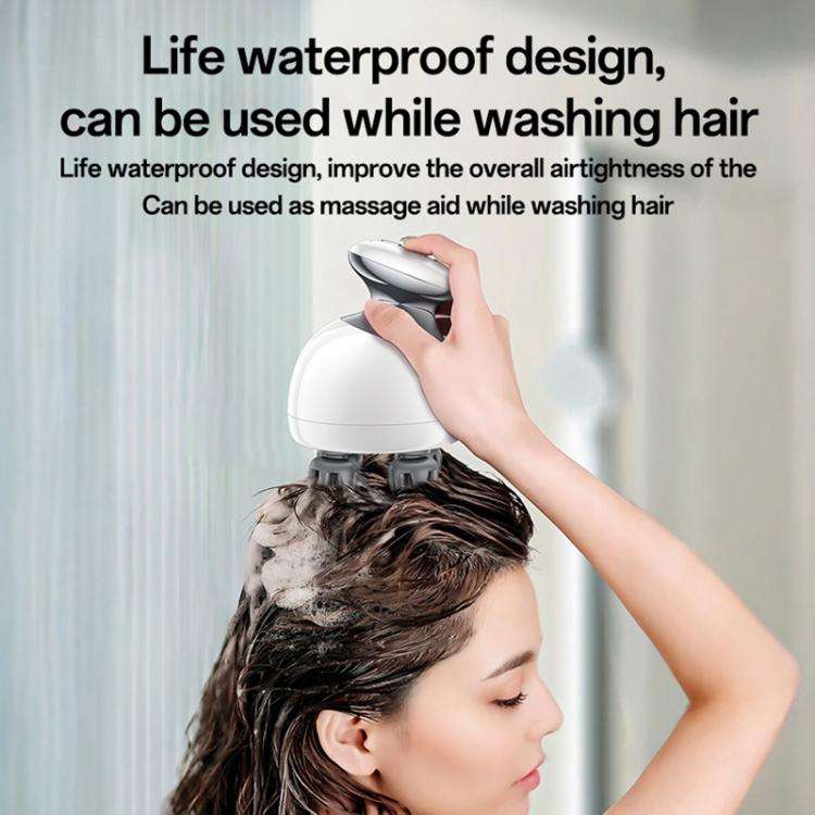 Yesido MG12 IPX7 Waterproof Intelligent Head Massager Care Instrument(White)