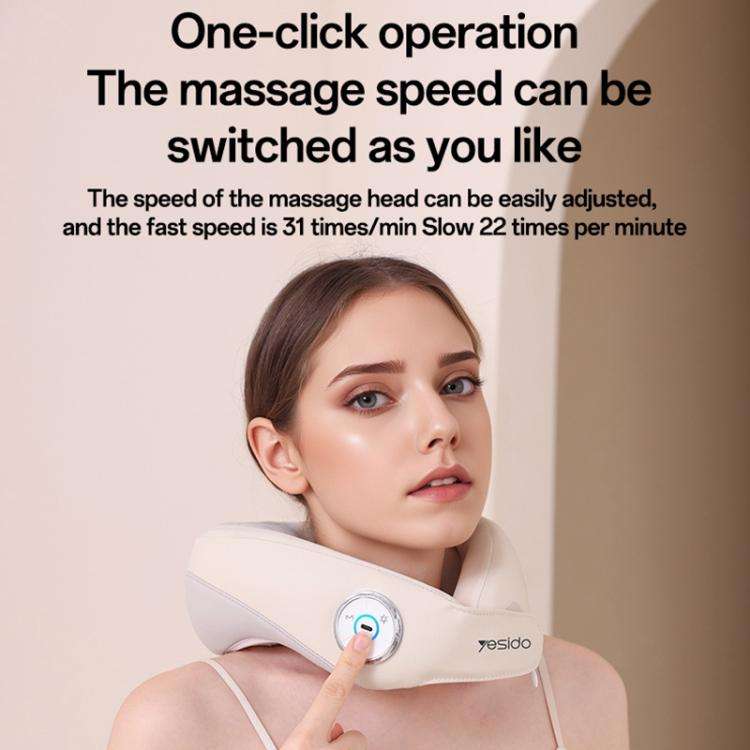 Yesido MG14 Heat Therapy Electric Neck Massager(White)