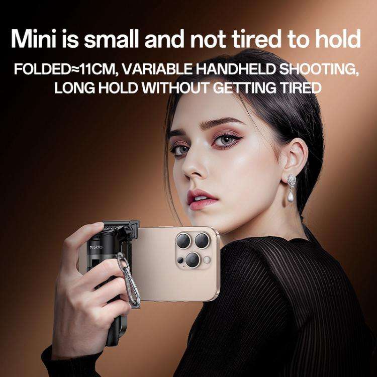 Yesido SF29 Foldable Tripod Bluetooth Selfie Stick(Black)