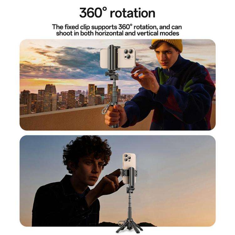 Yesido SF29 Foldable Tripod Bluetooth Selfie Stick(Black)