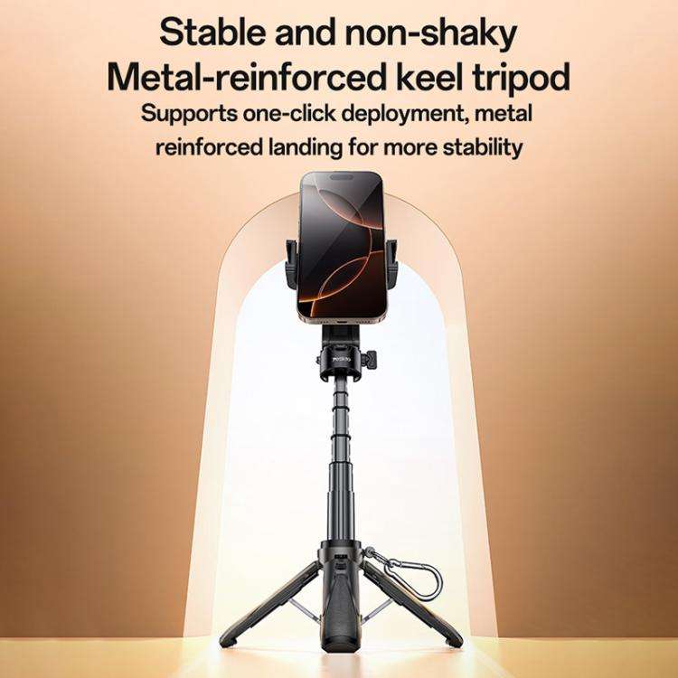 Yesido SF29 Foldable Tripod Bluetooth Selfie Stick(Black)