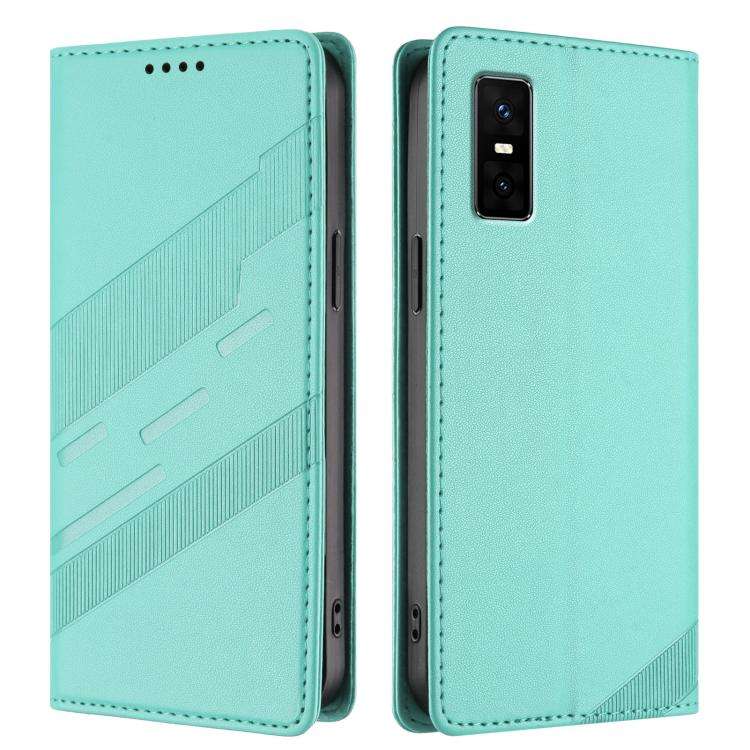 For Infinix GT 30 Pro Embossed Multi-functional Wallet Retro Leather Phone Case(Mint Green)