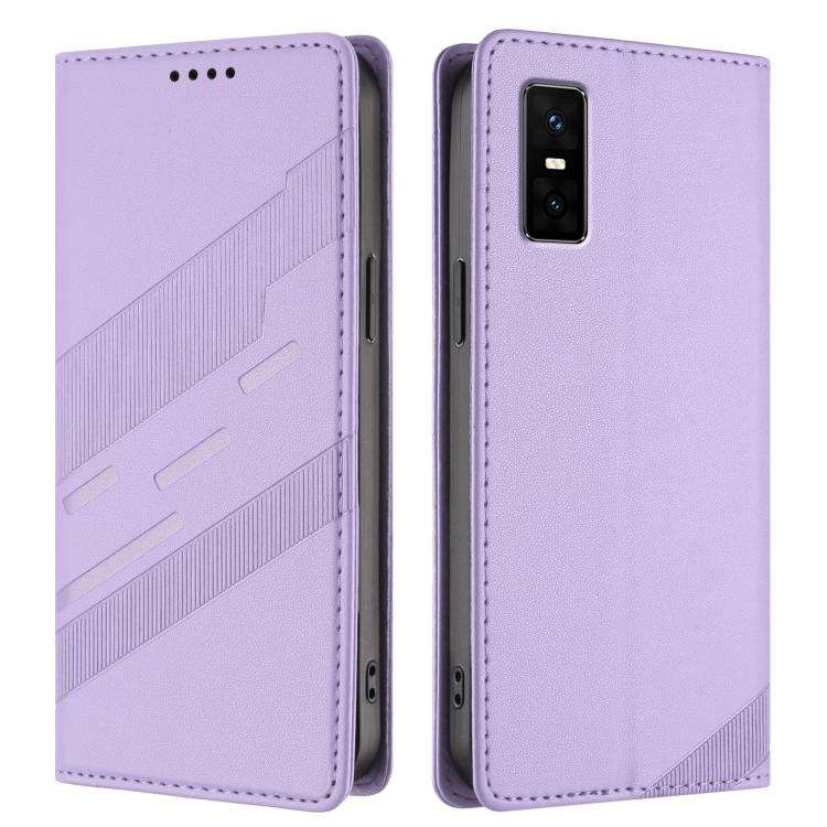 For Infinix GT 30 Pro Embossed Multi-functional Wallet Retro Leather Phone Case(Light Purple)