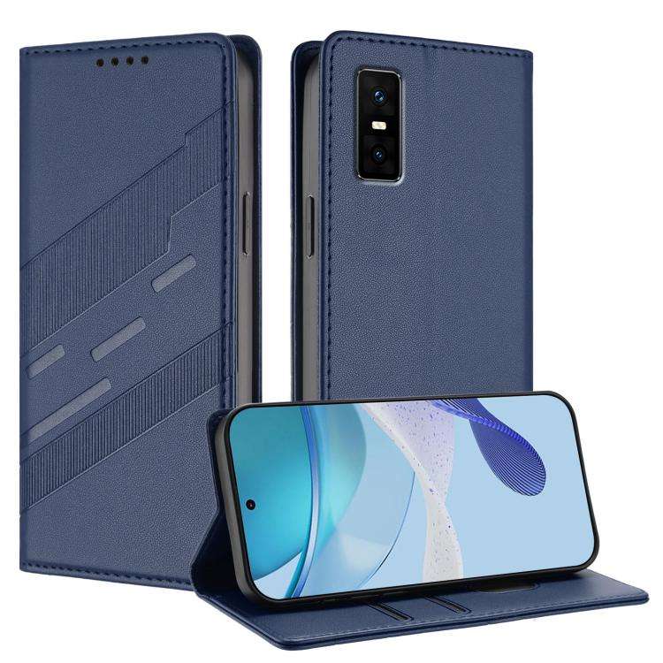 For Infinix GT 30 Pro Embossed Multi-functional Wallet Retro Leather Phone Case(Dark Blue)