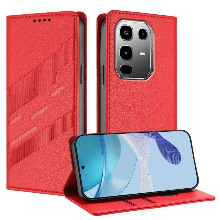 For Infinix Note 50 Pro+ 5G Embossed Multi-functional Wallet Retro Leather Phone Case(Red)
