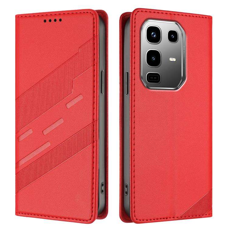For Infinix Note 50 Pro+ 5G Embossed Multi-functional Wallet Retro Leather Phone Case(Red)