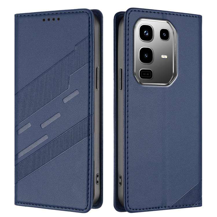 For Infinix Note 50 Pro+ 5G Embossed Multi-functional Wallet Retro Leather Phone Case(Dark Blue)