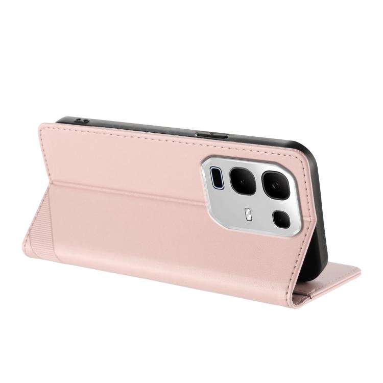 For Infinix Note 50s 5G Embossed Multi-functional Wallet Retro Leather Phone Case(Pink)