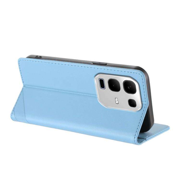 For Infinix Note 50s 5G Embossed Multi-functional Wallet Retro Leather Phone Case(Light Blue)