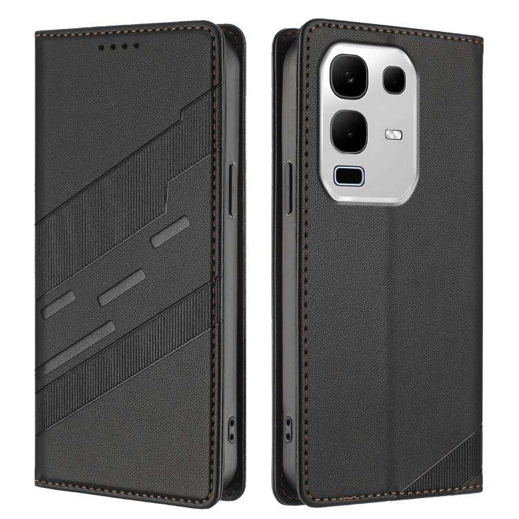 For Infinix Note 50x 5G Embossed Multi-functional Wallet Retro Leather Phone Case(Black)
