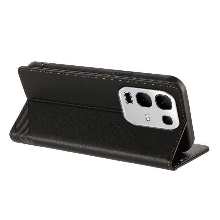 For Infinix Note 50x 5G Embossed Multi-functional Wallet Retro Leather Phone Case(Black)