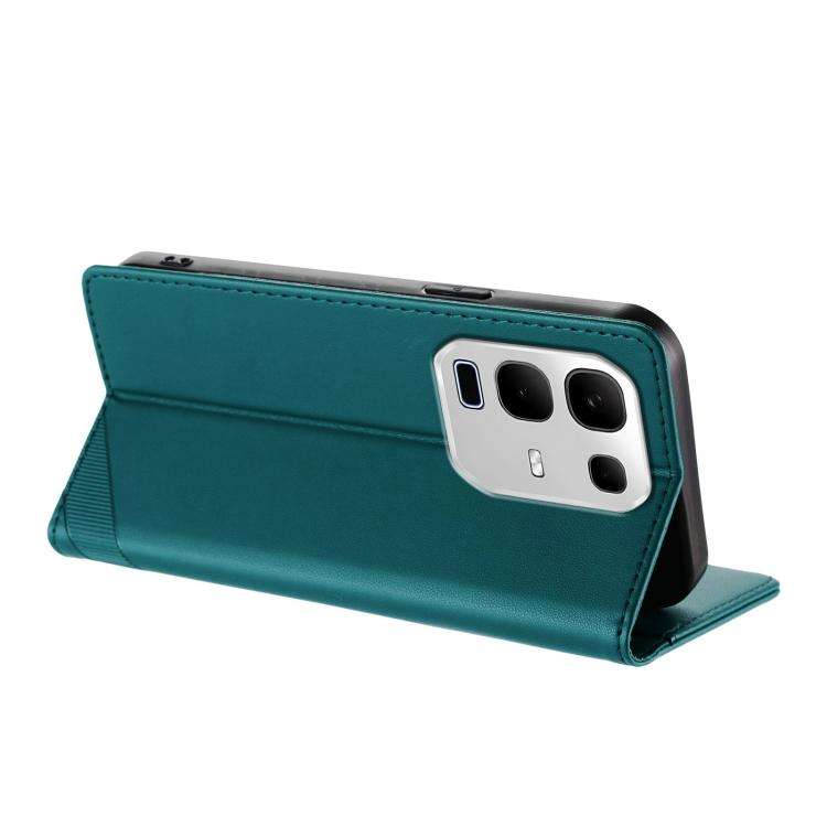 For Infinix Note 50x 5G Embossed Multi-functional Wallet Retro Leather Phone Case(Dark Green)