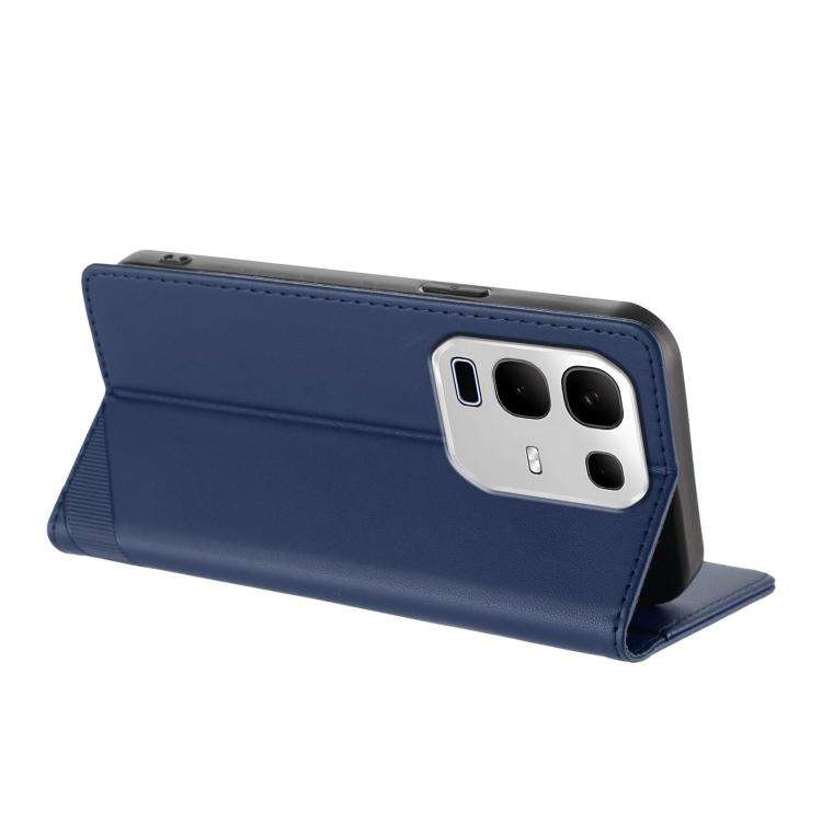 For Infinix Note 50x 5G Embossed Multi-functional Wallet Retro Leather Phone Case(Dark Blue)