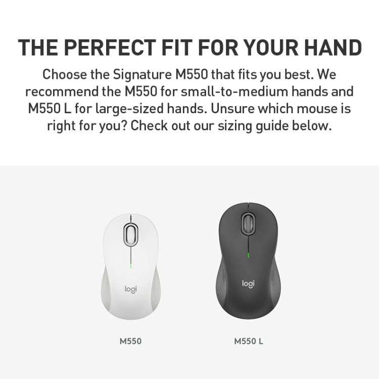 Logitech M550 Bluetooth 2.4G Wireless Dual Mode Silent Mouse(White)