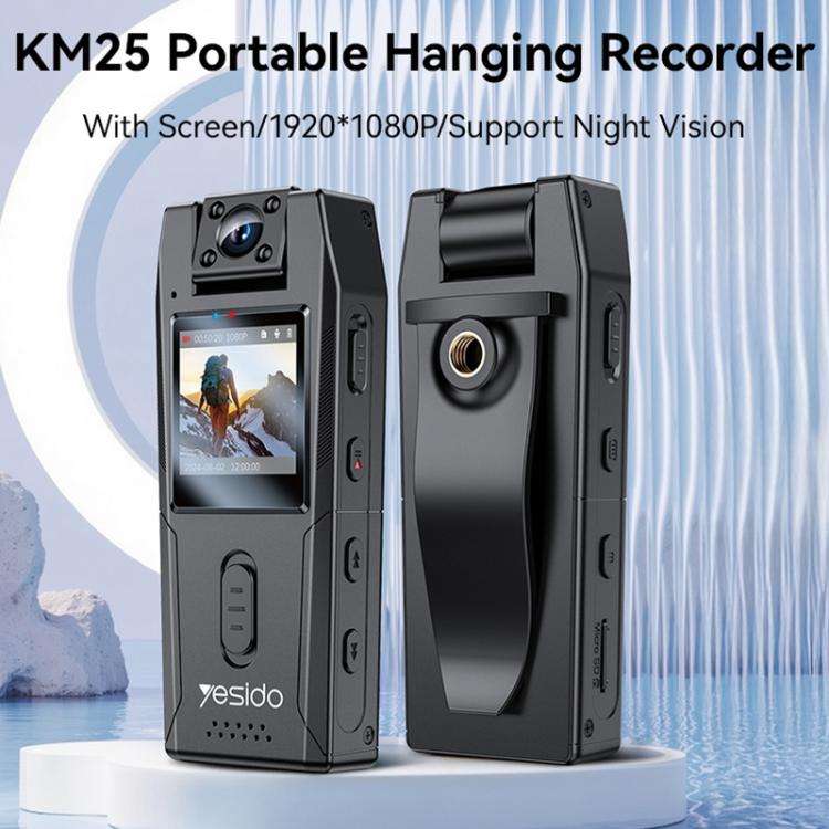 Yesido KM25 1.3 inch 1080P Ultra-clear Night Vision Video Recorder(Black)